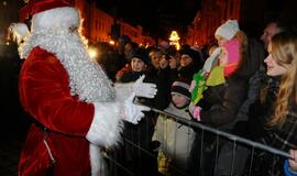 Klaipėdoje įžiebta Kalėdų eglė