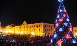 Klaipėdoje įžiebta Kalėdų eglė