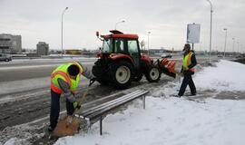Žiema į darbą pašaukė kelių valytojus