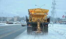 Gatvių valymas: padėtis įvairiose miesto vietose sausio 24 d. 9 val.