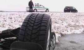 Avarija apsnigtoje automagistralėje