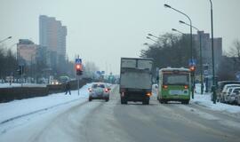 Gatvių valymas: padėtis įvairiose miesto vietose sausio 24 d. 9 val.