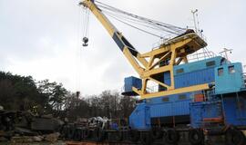 Smiltynėje iškeltas po betono blokais žuvęs žmogus