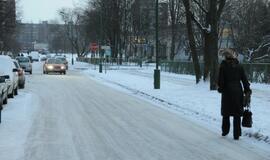 Gatvių valymas: padėtis įvairiose miesto vietose sausio 24 d. 9 val.
