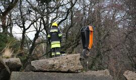 Smiltynėje iškeltas po betono blokais žuvęs žmogus