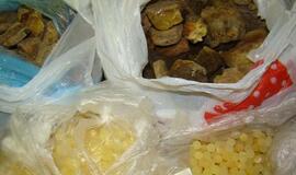 Automobilio bake klaipėdietis vežė gintarą