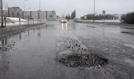 Klaipėdos gatvių duobės skaičiuoja savo aukas