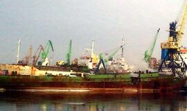 Klaipėdos uoste degė laivas