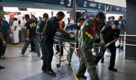 Avarija geležinkelio stotyje Argentinoje