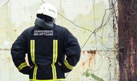 Ugniagesiai skubėjo į gaisrą Klaipėdos centre