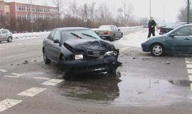 Per susidūrimą išsiskleidė 4 oro pagalvės