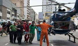 Avarija geležinkelio stotyje Argentinoje