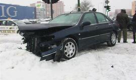 Per susidūrimą išsiskleidė 4 oro pagalvės