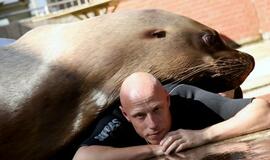 Grupės "Pikaso" fotosesija delfinariume