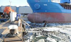 Uoste ties krantine nuskendo žemsiurbė
