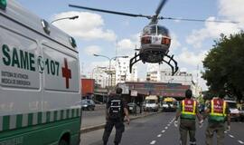 Avarija geležinkelio stotyje Argentinoje