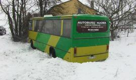 Autobuso avarija kelyje Plikiai-Jokūbavas