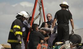 Avarija geležinkelio stotyje Argentinoje