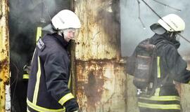 Ugniagesiai skubėjo į gaisrą Klaipėdos centre