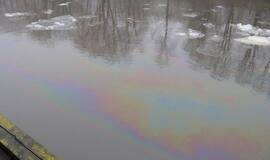 Danės upėje -  naftos dėmės