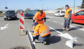 Pavasarinis Klaipėdos gatvių ženklinimas