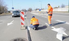 Pavasarinis Klaipėdos gatvių ženklinimas
