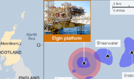 "Total": dujų nuotėkis "Elgin" platformoje - didžiausia avarija Šiaurės jūroje per 10 metų