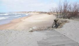 Audrų nuniokoti Klaipėdos paplūdimiai