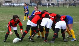 Klaipėdoje varžosi penkios moterų regbio komandos