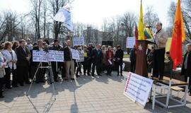 Mitingas klaipėdiečių nesudomino