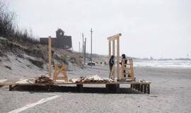 Audrų nuniokoti Klaipėdos paplūdimiai