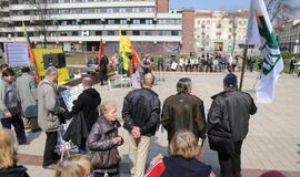 Mitingas klaipėdiečių nesudomino