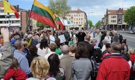 Dėl Garliavos įvykių - mitingas Klaipėdoje