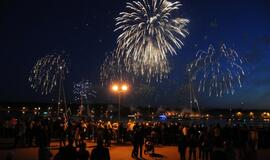 Laivų paradas nušvietė Klaipėdą