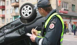 Avarija Minijos ir Kalnupės gatvių sankryžoje