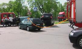 Avarija Minijos ir Kalnupės gatvių sankryžoje