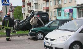Avarija Minijos ir Kalnupės gatvių sankryžoje