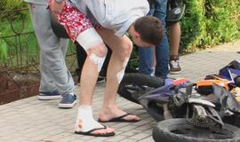 Motociklo avarija Gargžduose