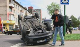 Avarija Minijos ir Kalnupės gatvių sankryžoje