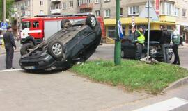 Avarija Minijos ir Kalnupės gatvių sankryžoje