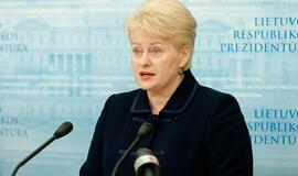 Dalia Grybauskaitė: svarbu, kad nauja Vyriausybė neskubėtų naikinti to, ką nuveikė ši