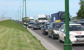 Neaiški avarija Šilutės plente užtvėrė eismą