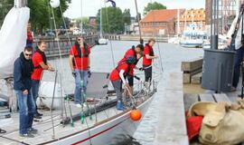 "Lietuva" išpaukia į didžiųjų burlaivių regatą