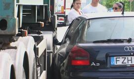 Neaiški avarija Šilutės plente užtvėrė eismą