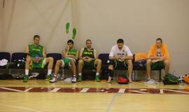 Lietuvos rinktinės krepšininkų treniruotė Klaipėdoje