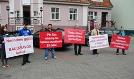 Dėl darbo kodekso - protestas gatvėse