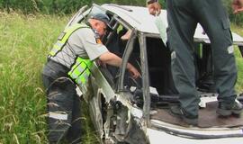 Po avarijos neblaivus ekipažas atsidūrė ligoninėje