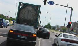 Neaiški avarija Šilutės plente užtvėrė eismą