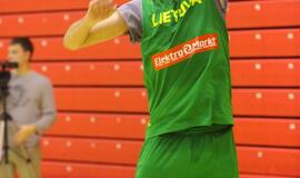 Lietuvos rinktinės krepšininkų treniruotė Klaipėdoje