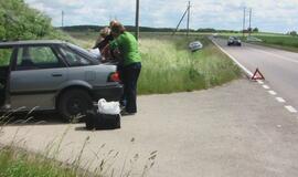 Avarija kelyje Jakai-Dovilai baigėsi be kraujo